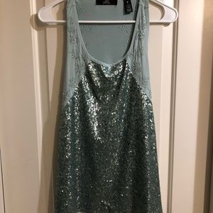 Sequin tank top